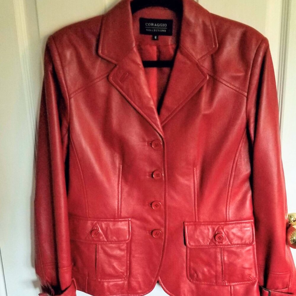 NWOT genuine leather jacket size 6